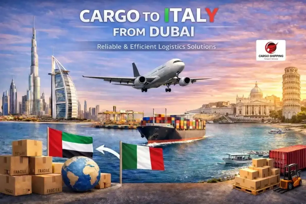 Cargo to Italy from Dubai