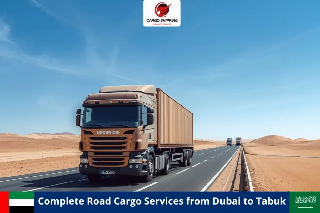 Complete Road Cargo Services from Dubai to Tabuk