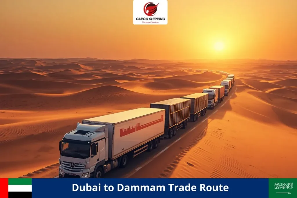 Dubai to Dammam Trade Route