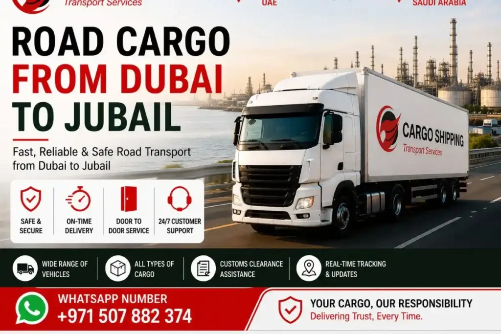 Road Cargo from Dubai to Jubail
