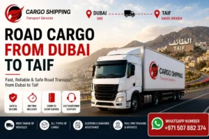 Road Cargo from Dubai to Taif