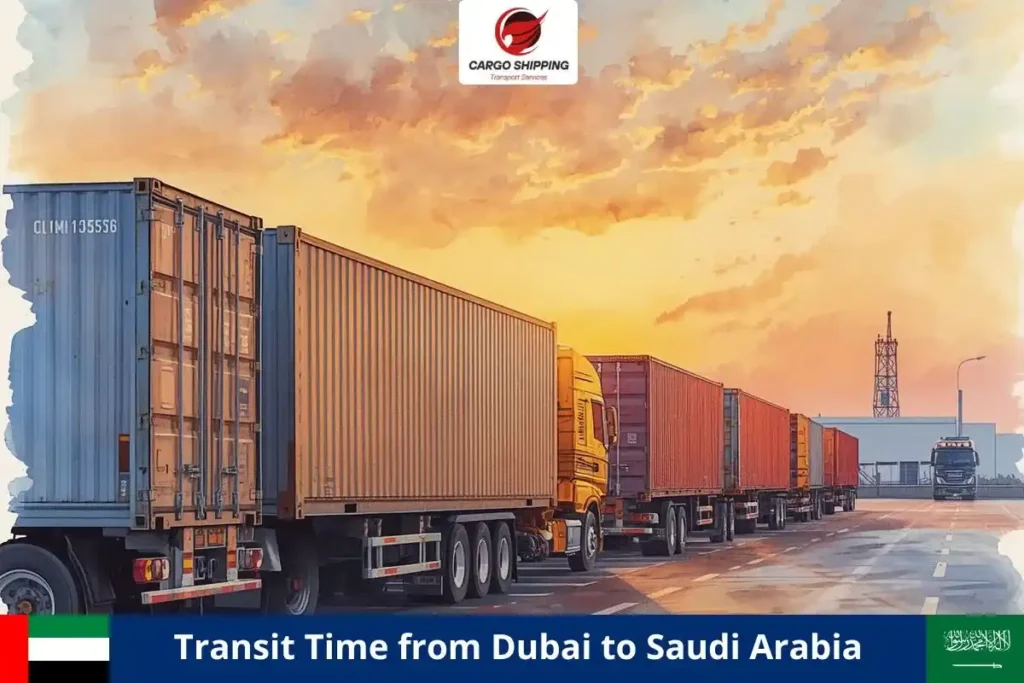 Transit Time from Dubai to Saudi Arabia
