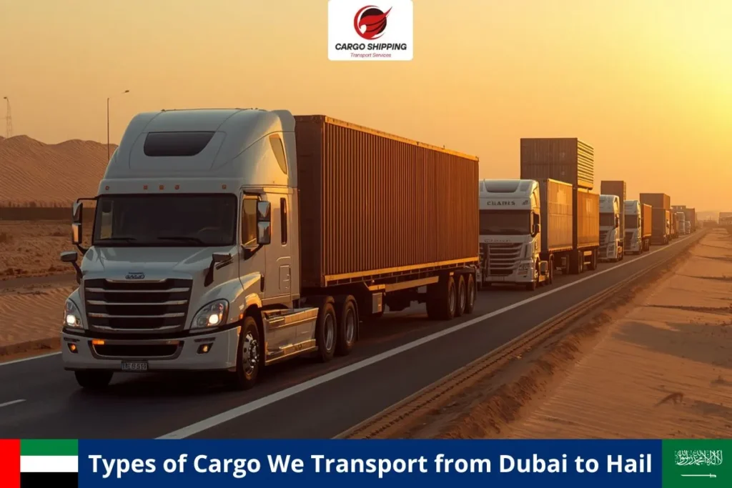 Types of Cargo We Transport from Dubai to Hail